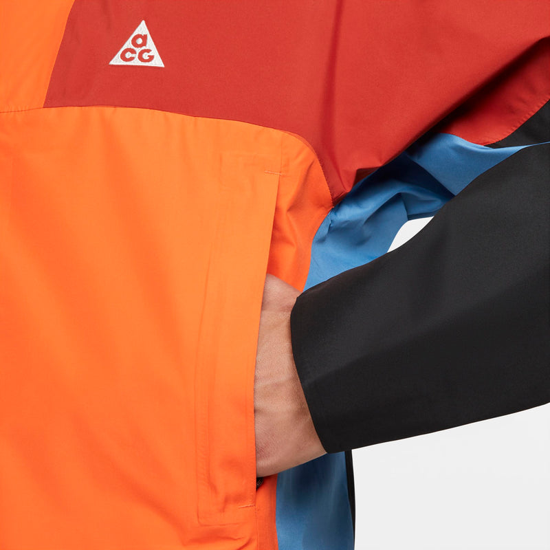 Nike Storm-Fit ACG “Chain Of Craters” Jacket (Rush Orange/Black/Dutch Blue)