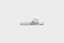 WMNS Nike Victori One Slide Print (White/Metallic Gold-Wolf Grey)