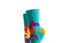 Arkansocks - Outbloom Mid (Rio Teal/Citrus-Violet)