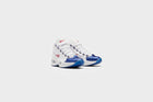 Reebok Question Mid (White/Classic Cobalt/Clear)